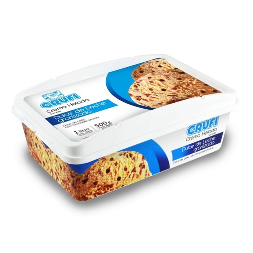 Barra Crufi 1lt dulce de leche granizado