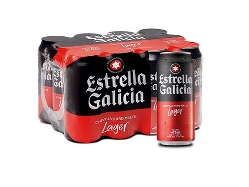 FUNDA LATA ESTRELLA GALICIA 473cc x 12